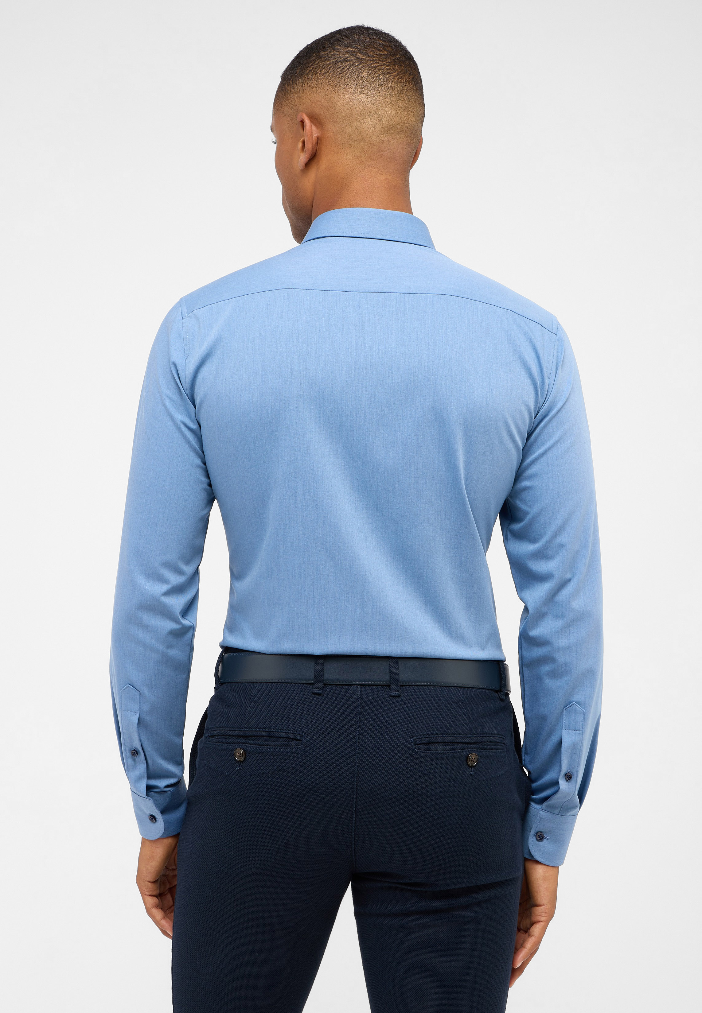 

Мужская рубашка ETERNA, синяя, Синий