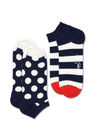 2-Pack Big Dot Stripe Low Sock BDS02 - 2-Pack Big Dot Stripe Low Sock BDS02