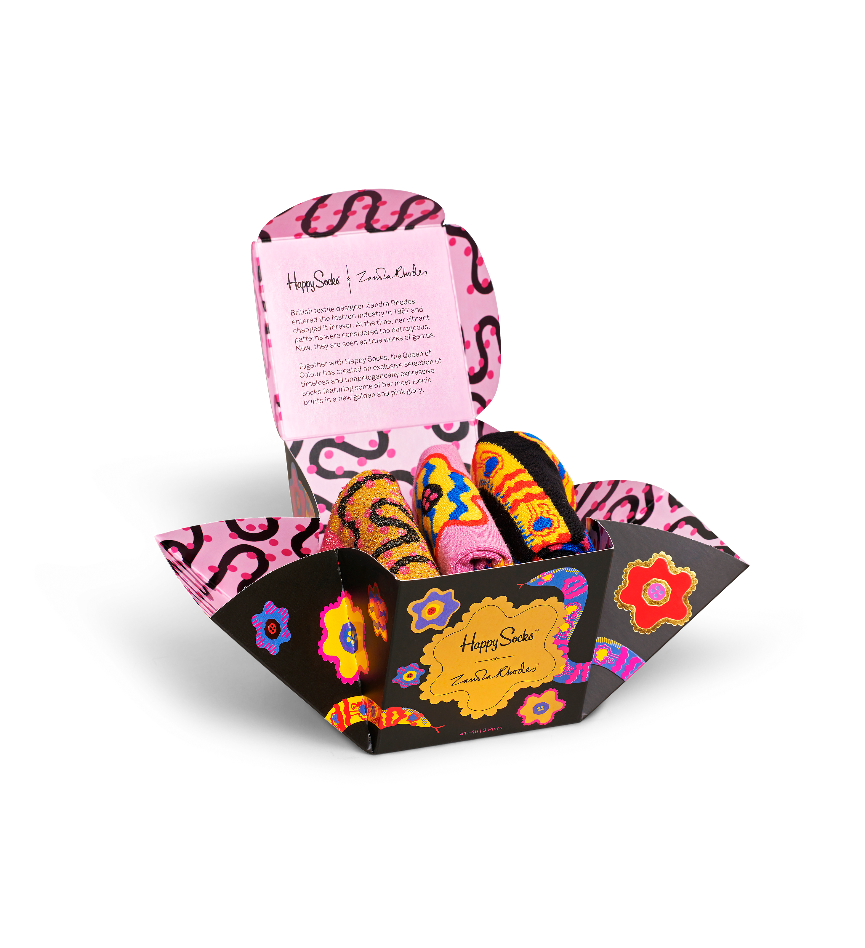 

Носки Happy socks 3-Pack Zandra Rhodes Gift Set XZAN08