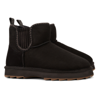 Женские полусапоги из овчины (угги) EMU Australia, черные, арт: W13198