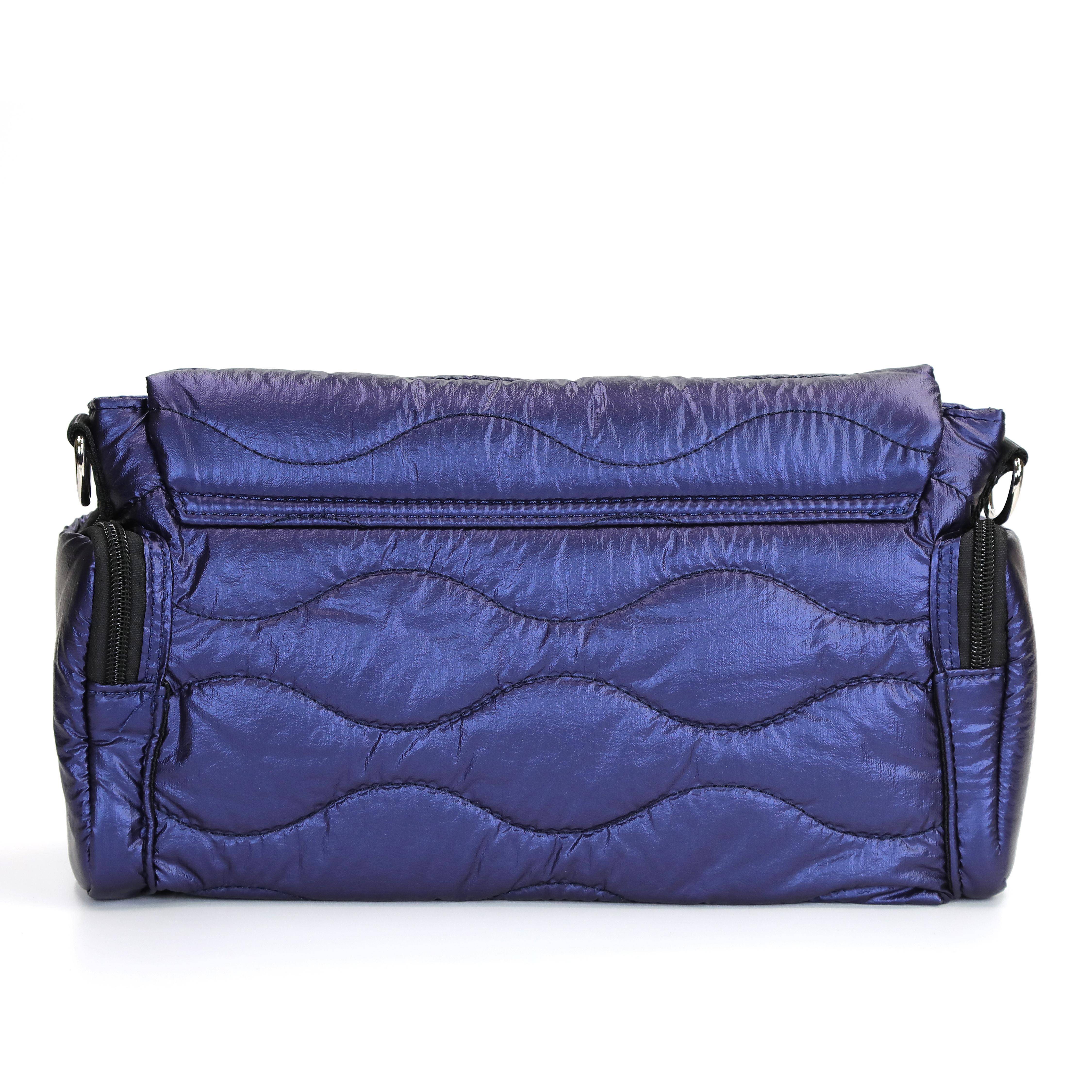 Женская сумка-бочонок Blauer, синяя, цвет синий, размер ONE SIZE - фото 4