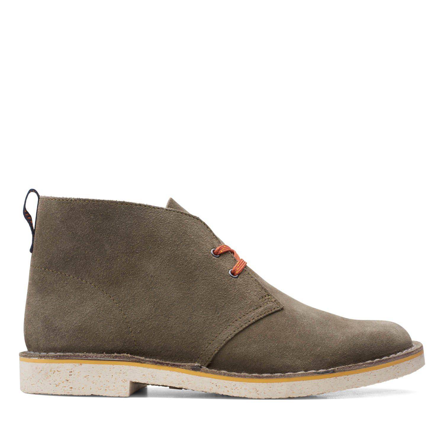 Купить Мужские дезерты Clarks, цвет зеленый, Модель: Bushacre 3, арт ...
