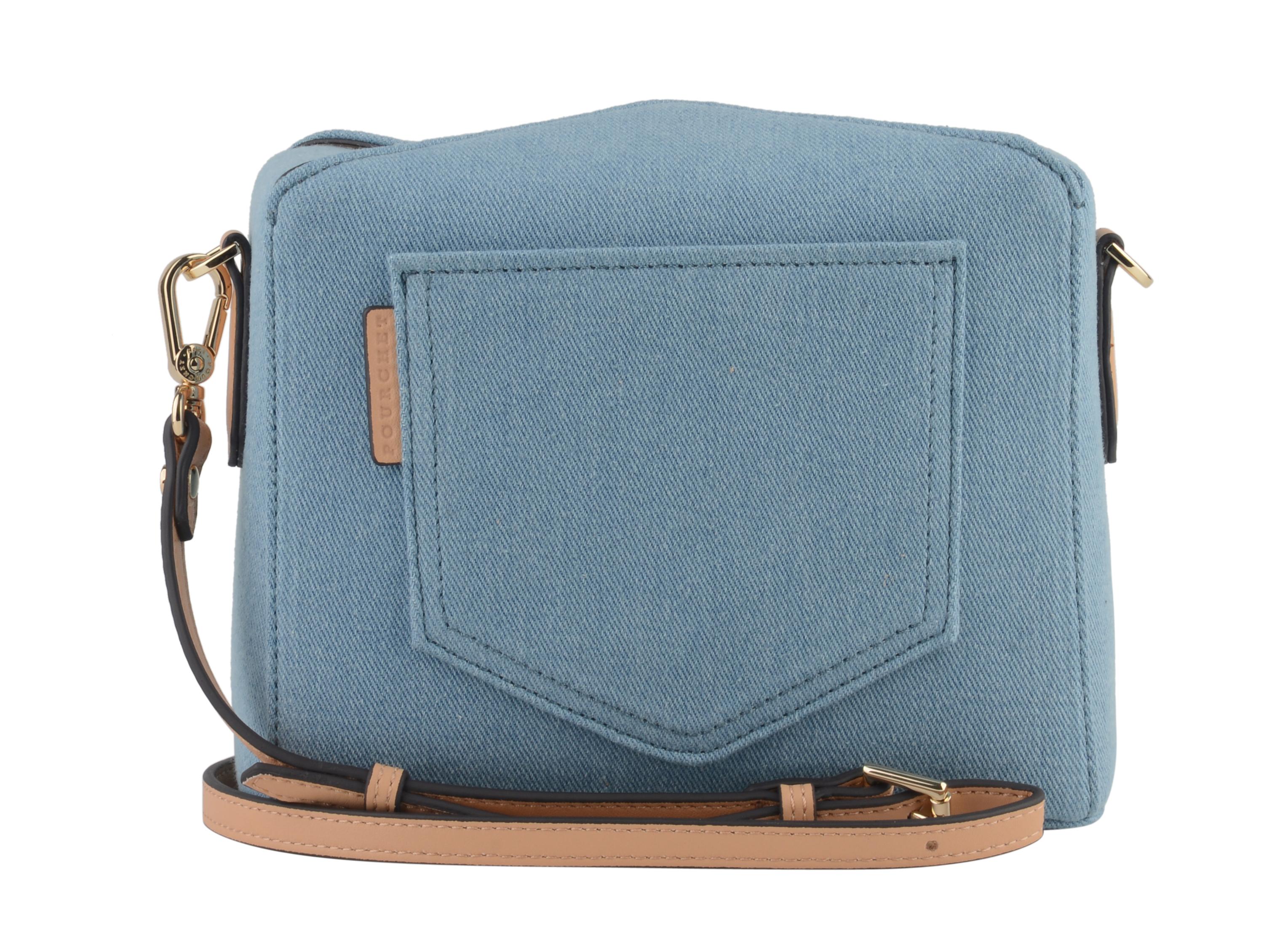 Женская сумка Maison Pourchet, синяя, цвет синий, размер ONE SIZE - фото 4