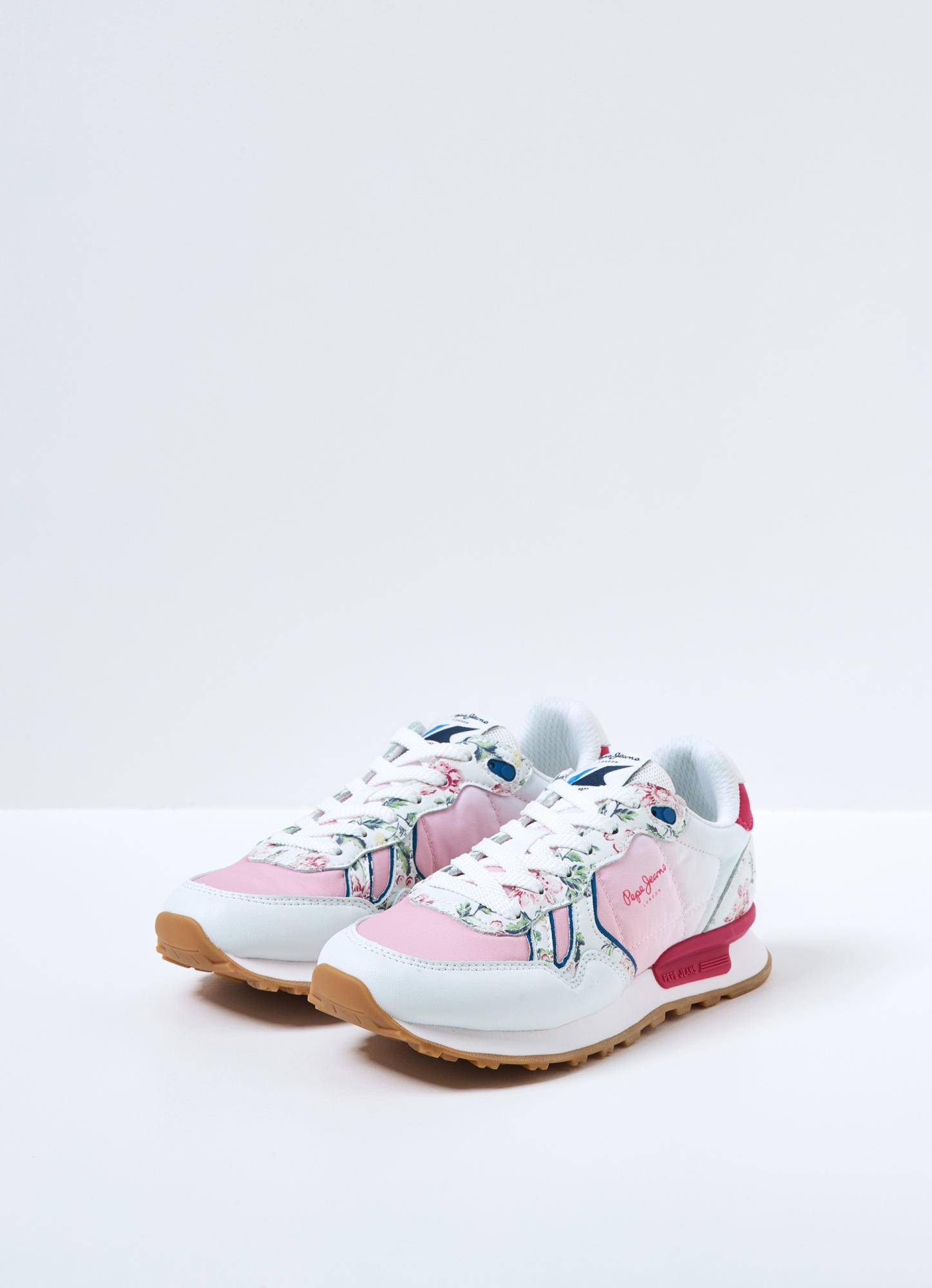 

Детские кроссовки Pepe Jeans London (BRITT FLOWERS GIRLS s_PGS30527), розовые, Розовый