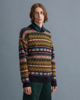 FAIR ISLE C-NECK 8060017 - FAIR ISLE C-NECK 8060017