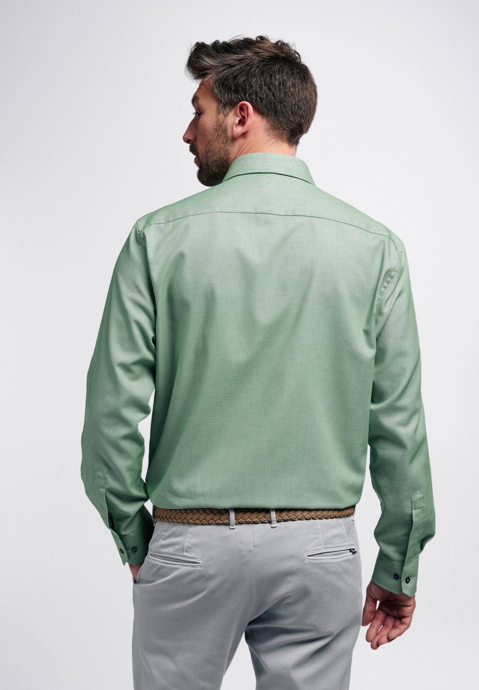 Мужская рубашка ETERNA, зеленая, цвет зеленый, размер 58 - фото 5