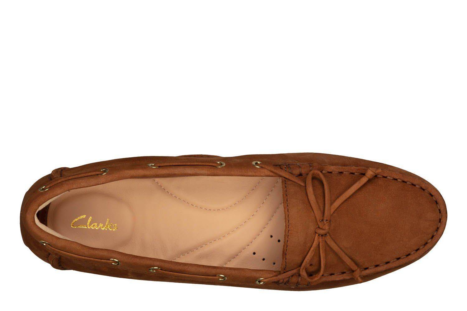 

Женские мокасины Clarks (C Mocc Boat2 26156425), коричневые, Коричневый