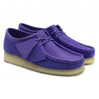 Женские полуботинки Clarks(Wallabee. 26151236), фиолетовые, арт: 26151236
