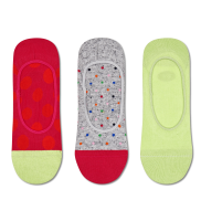 женских, мужских носки Happy socks 3-Pack Big Dot Liner Sock BDO18, цвет
