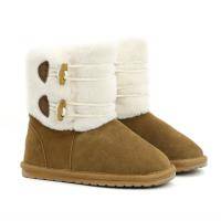 Детские сапоги из овчины (угги) EMU Australia, коричневые, арт: K12617