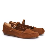 Женские туфли на ремешке Clarks, коричневые, арт: 26170598