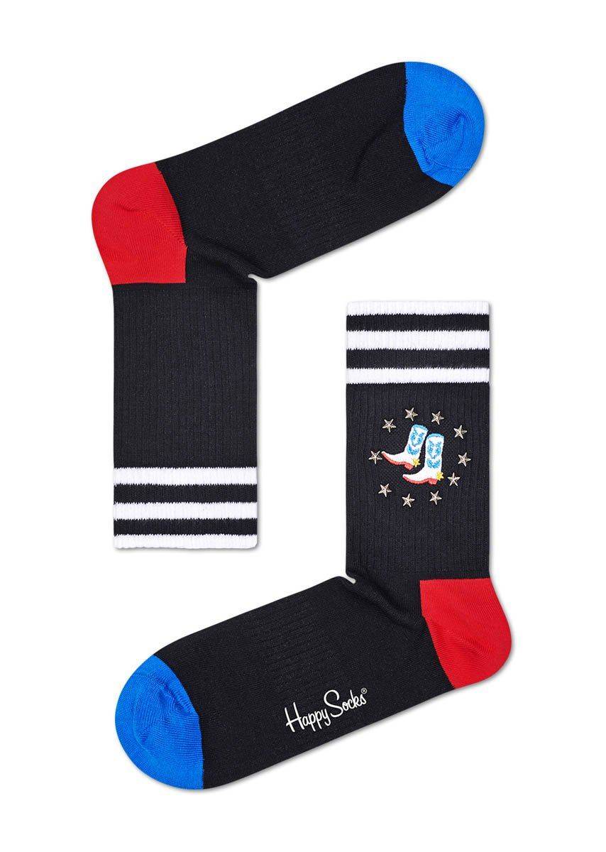 

Носки Happy socks Athletic Cowboy Boots 3/4 Crew Sock ATEMB14 9300