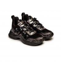 Женские кроссовки Buffalo shoes, черные, арт: 1630211