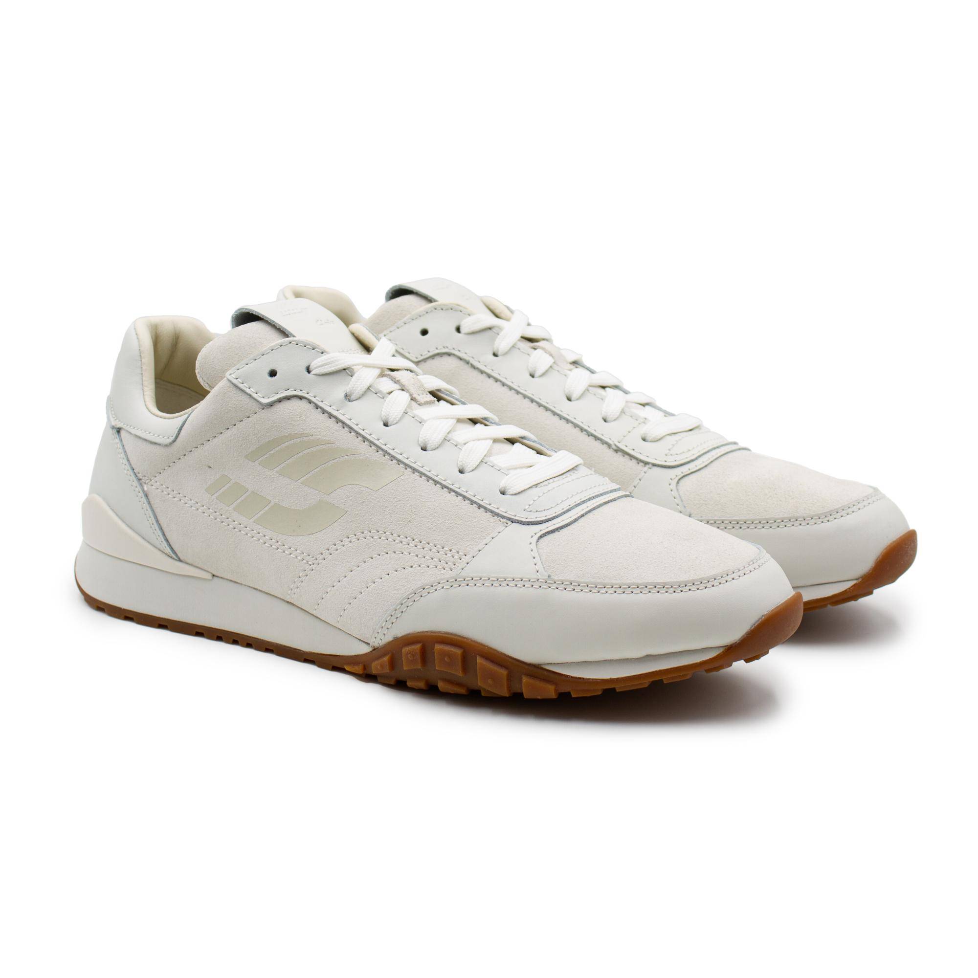 Мужские кроссовки Clarks (CraftLo Lace 26162557), белые белого цвета