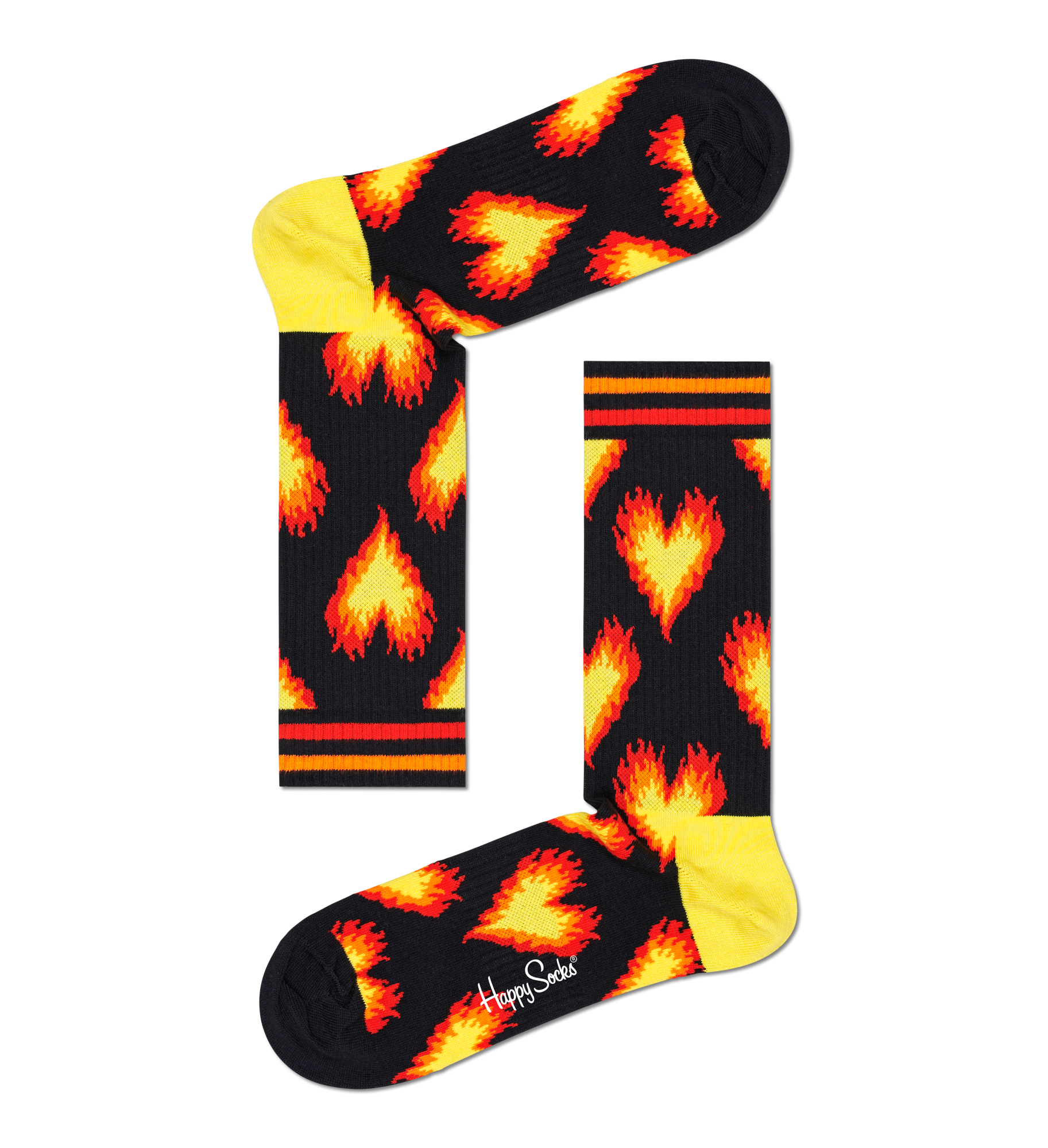 Носки Happy socks Burning Heart Thin Crew Sock ATBUH29  - купить