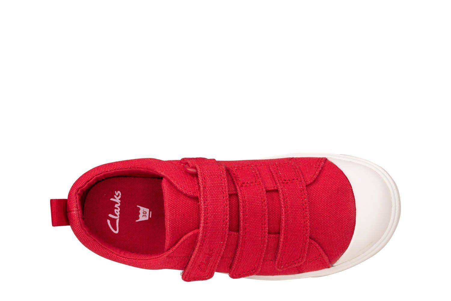 Детские кеды Clarks(City Vibe K 26149119), красные, цвет красный, размер 30 - фото 6