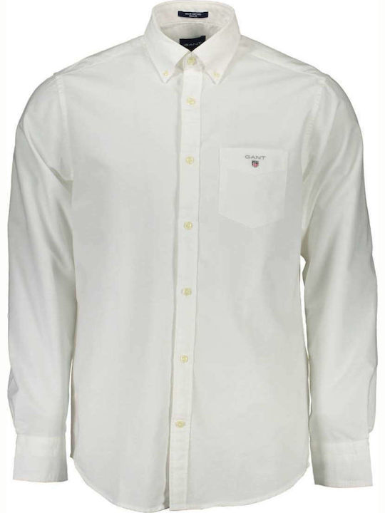 Мужская рубашка Gant, белая, цвет белый, размер 54
