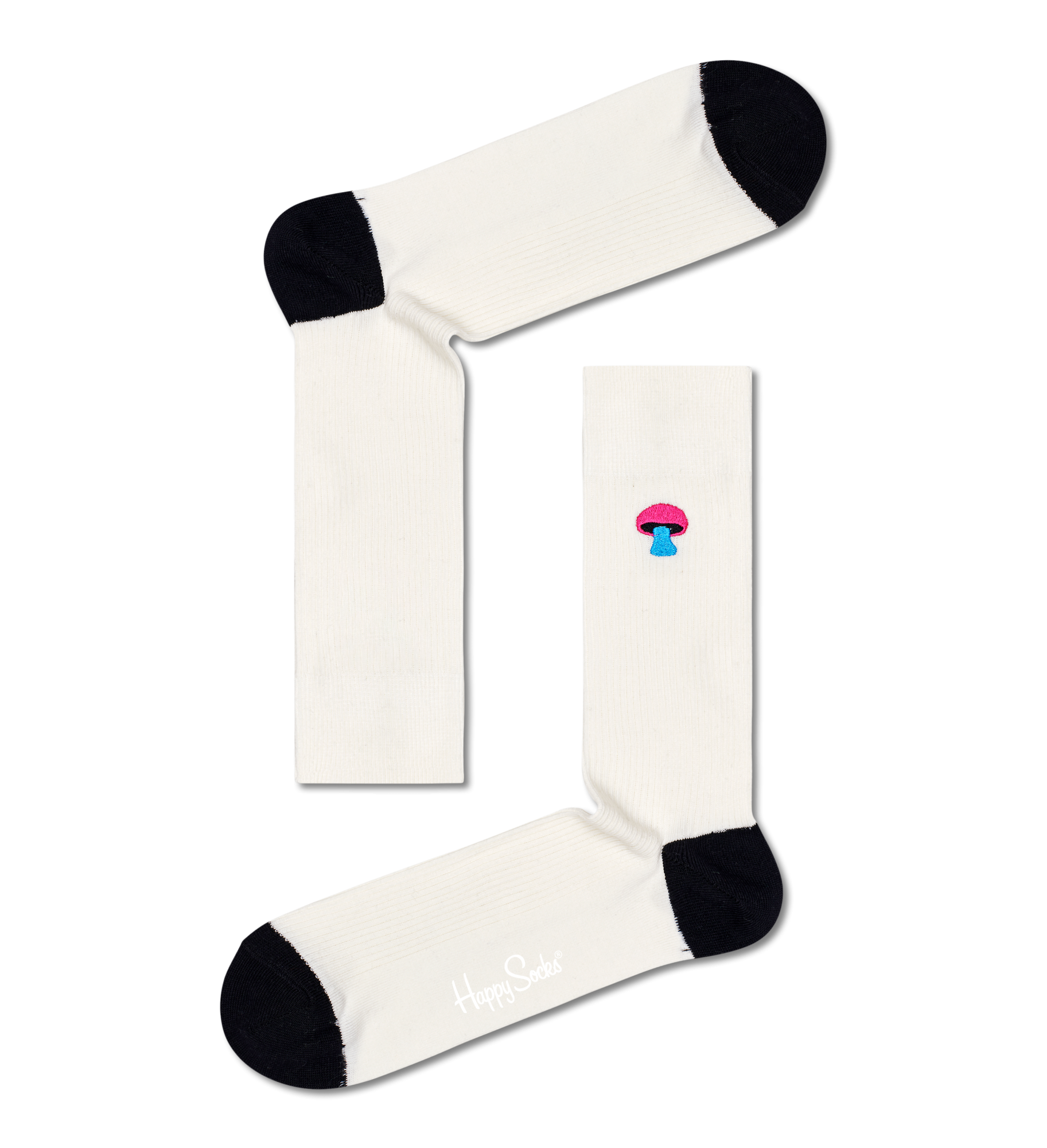 

Носки Happy socks Ribbed Embroidery Mushroom Sock REMUS01
