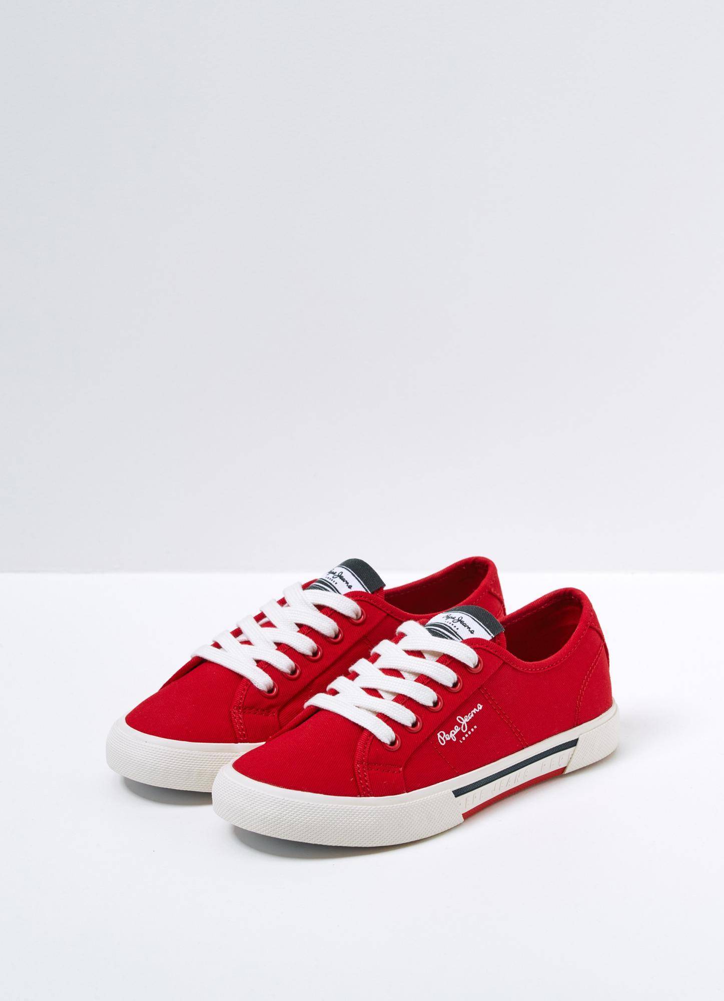 

Детские кеды Pepe Jeans London (BRADY BOY BASIC s_PBS30527), крассные, Красный