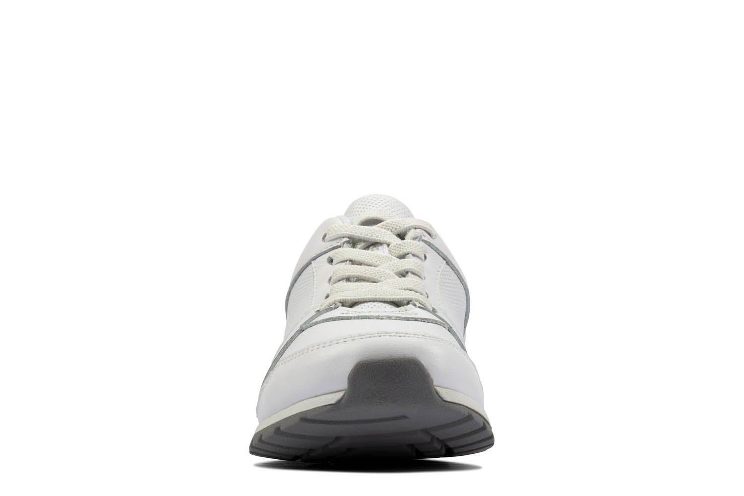Детские кроссовки Clarks (Retro Run K 26158404), белые, цвет белый, размер 31 - фото 3