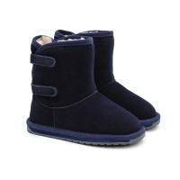Детские полусапоги из овчины (угги) EMU Australia, синие, арт: K12134