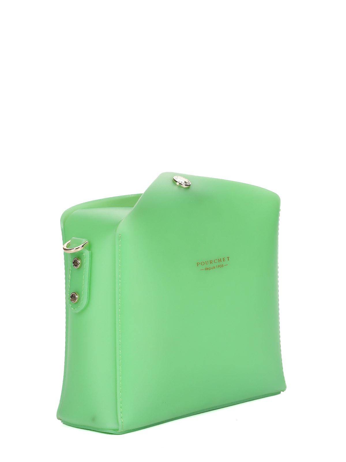 Кросс-боди Maison Pourchet Cassetta Gomme 86102, цвет зеленый, размер ONE SIZE - фото 2