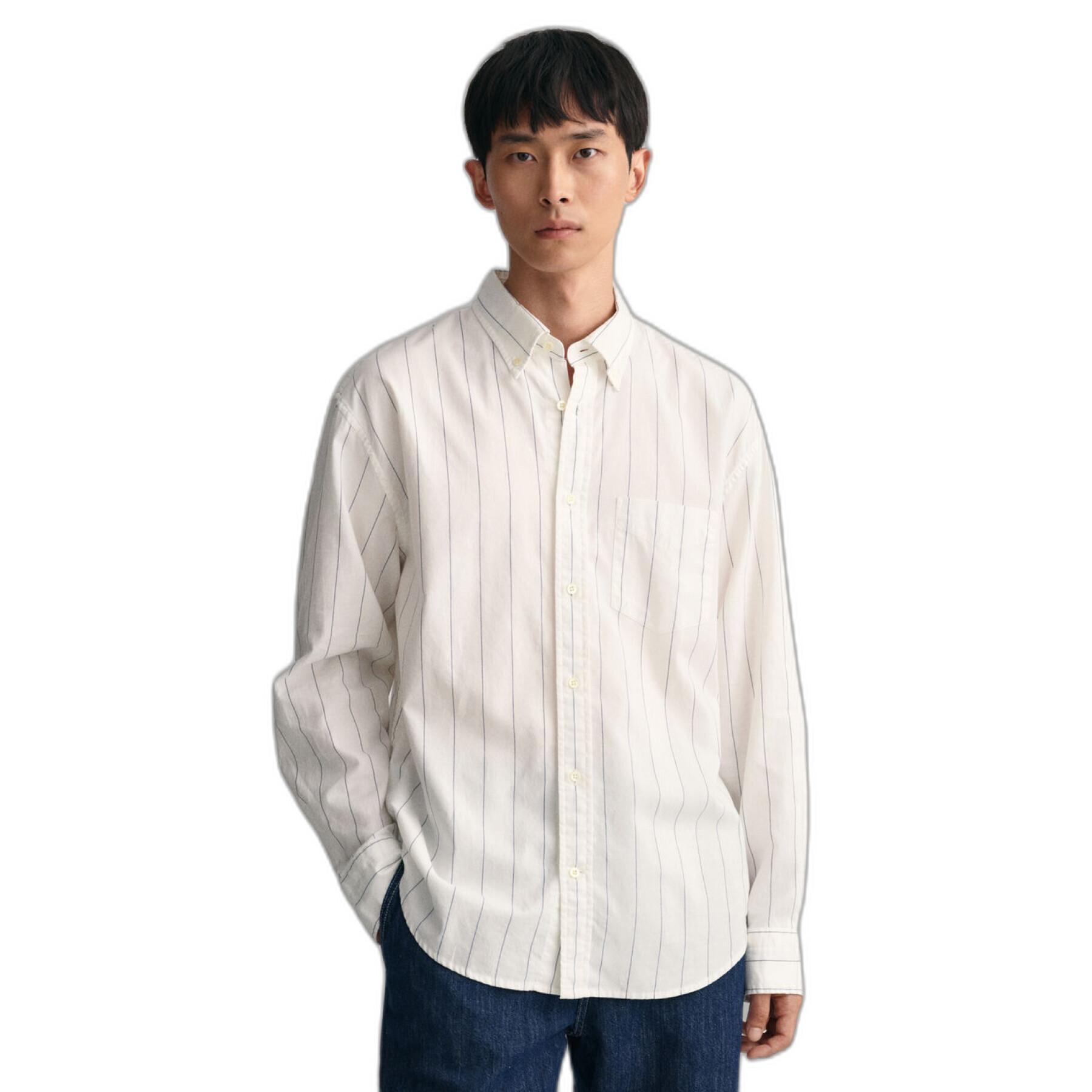 Relaxed Fit Pinstripe Oxford Shirt 3230005 