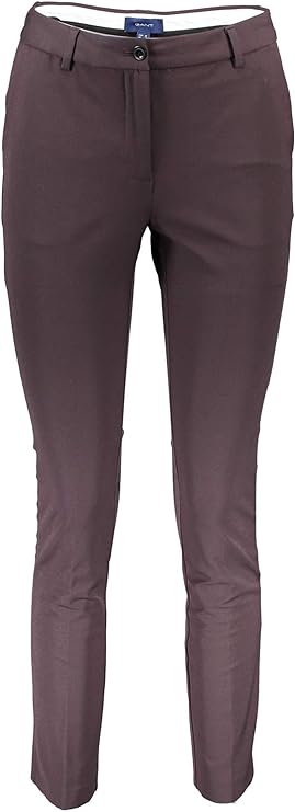 Женские брюки зауженные Gant, коричневые, цвет коричневый, размер 36