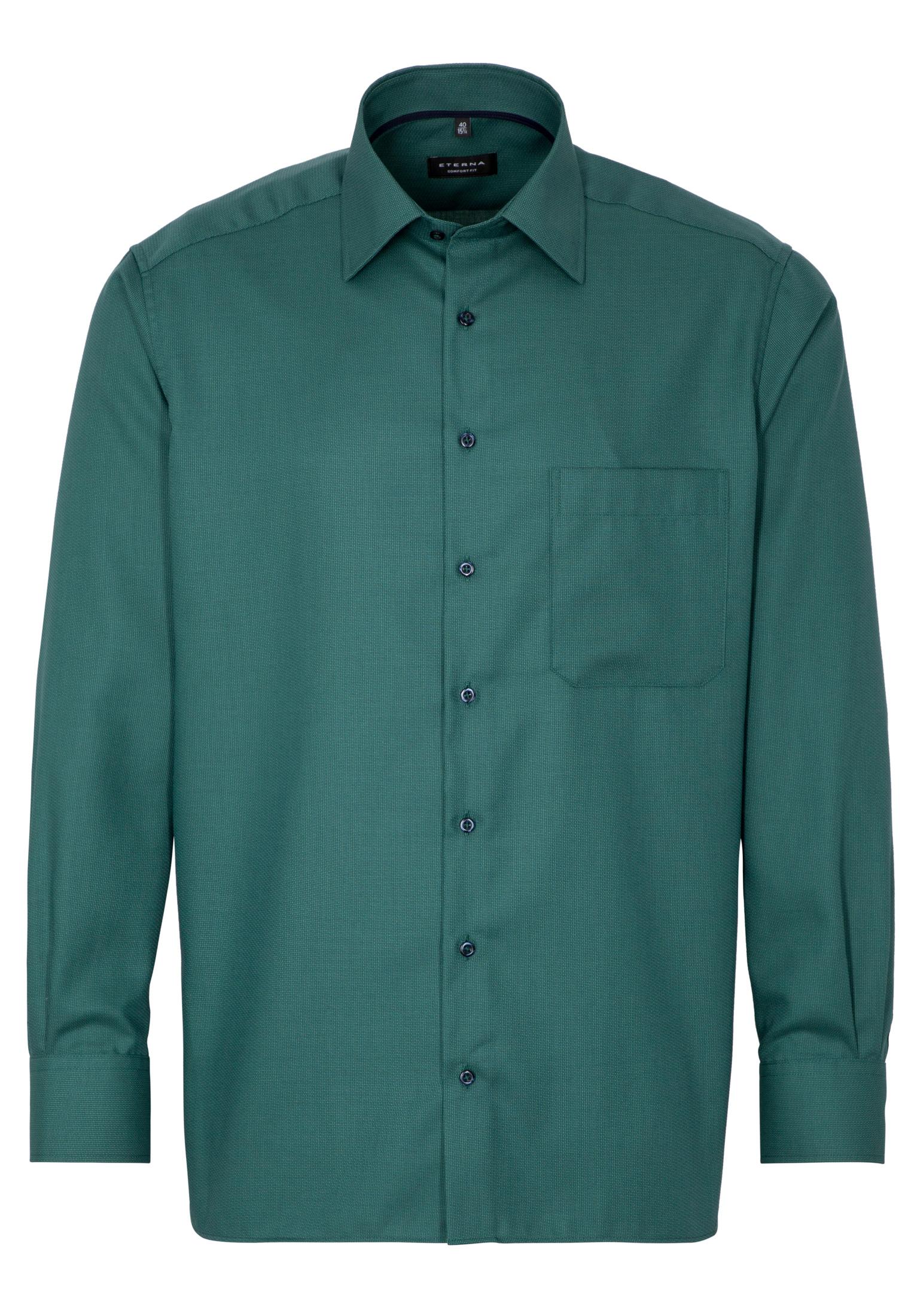 Мужская рубашка ETERNA, зеленая, цвет зеленый, размер 46 - фото 6