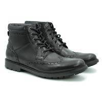 Мужские высокие ботинки Clarks(Curington Rise 26136853), черные, арт: 26136853