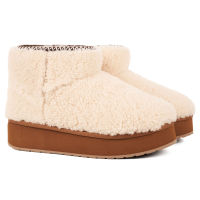 Stingers Stinger Micro Flatform Teddy W13187 - Женские полусапоги из овчины (угги) EMU Australia, белые
