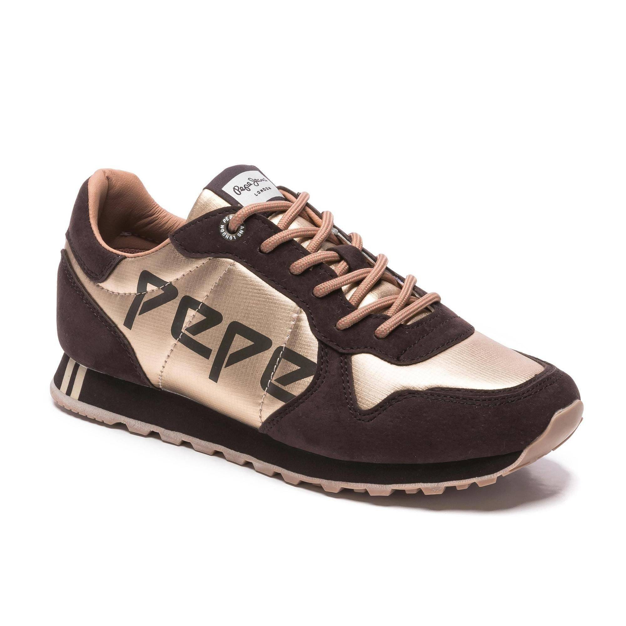 Купить Женские кроссовки Pepe Jeans London, цвет коричневый, Модель ...