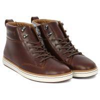 Мужские высокие кеды Clarks, коричневые, арт: 26127827