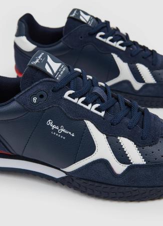 Мужские кроссовки Pepe Jeans London HOLLAND SERIE 1 WINTER PMS30849, синие