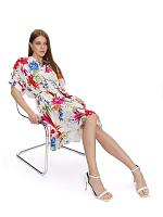 HUMMING FLORAL POPOVER DRESS 4503140 - HUMMING FLORAL POPOVER DRESS 4503140