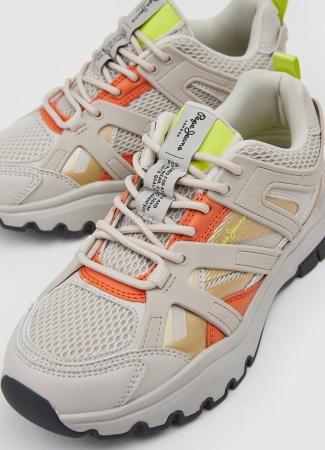 Женские кроссовки Pepe Jeans London BANKSY TRECK W 22 PLS31395, бежевые