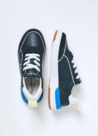 Детские кеды Pepe Jeans London BAXTER PATCH BOY PBS30524, синие