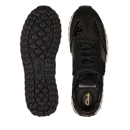 Женские кроссовки Clarks Retro Run 26152207, черные