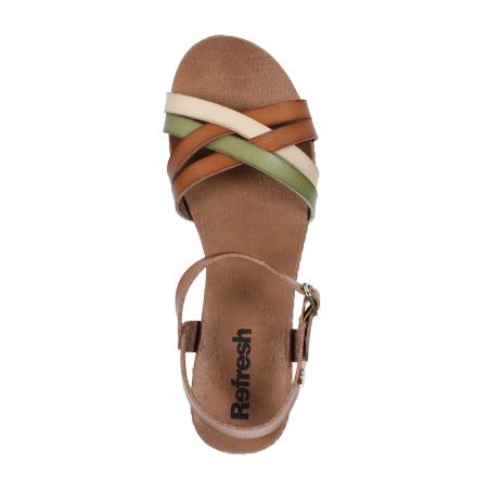 Женские сандалии REFRESH PU LADIES SANDALS 170625, коричневые