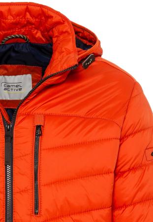 Мужская куртка стеганая Camel Active jacket 430880-6E52, оранжевая Мужская куртка стеганая Camel Active jacket 430880-6E52, оранжевая