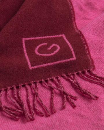 Женский шарф Gant Double-Faced Wool Scarf 4920142, бордовый