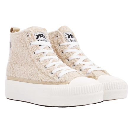 Женские высокие кеды British Knights KAYA MID B48-3720-01, бежевые