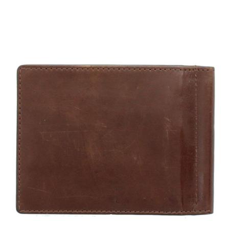 Мужской зажим для денег AREZZO RFID Dollarclip 8CS 81435, коричневый