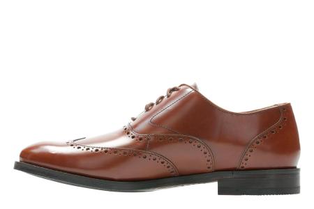 Мужские оксфорды брогированные Clarks Edward Walk 26139539, коричневые Мужские оксфорды брогированные Clarks Edward Walk 26139539, коричневые