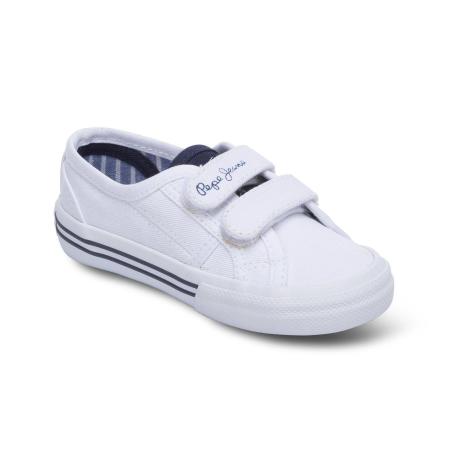 Детские кеды Pepe Jeans London BAKER BASIC BOY KIDS PBS30349, белые