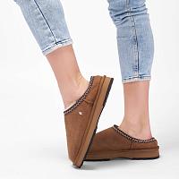 Slipper Sharky scuff W13179 - Женские тапочки EMU Australia, бежевые