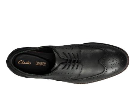 Мужские дерби брогированные Clarks Flow Limit 26148237, черные Мужские дерби брогированные Clarks Flow Limit 26148237, черные