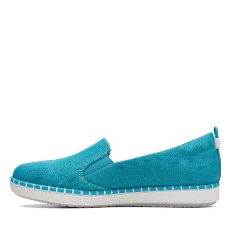 Женские слипоны Clarks Step Glow Slip 26142396, голубые