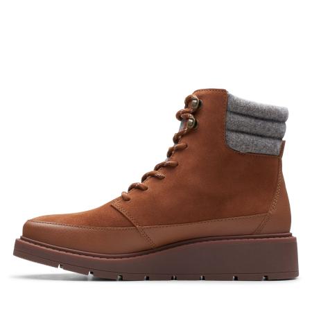Женские высокие ботинки Clarks Ivery Trail 26146884, коричневые
