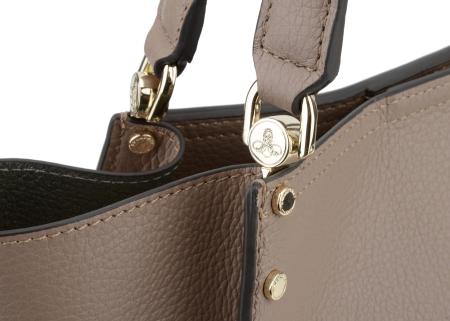 Женская сумка шоппер Maison Pourchet Hebdo 77032, коньячная